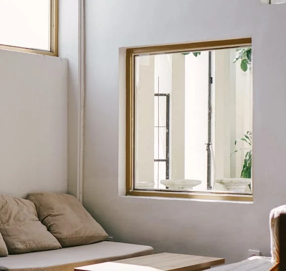 Cozy sitting area in apartment